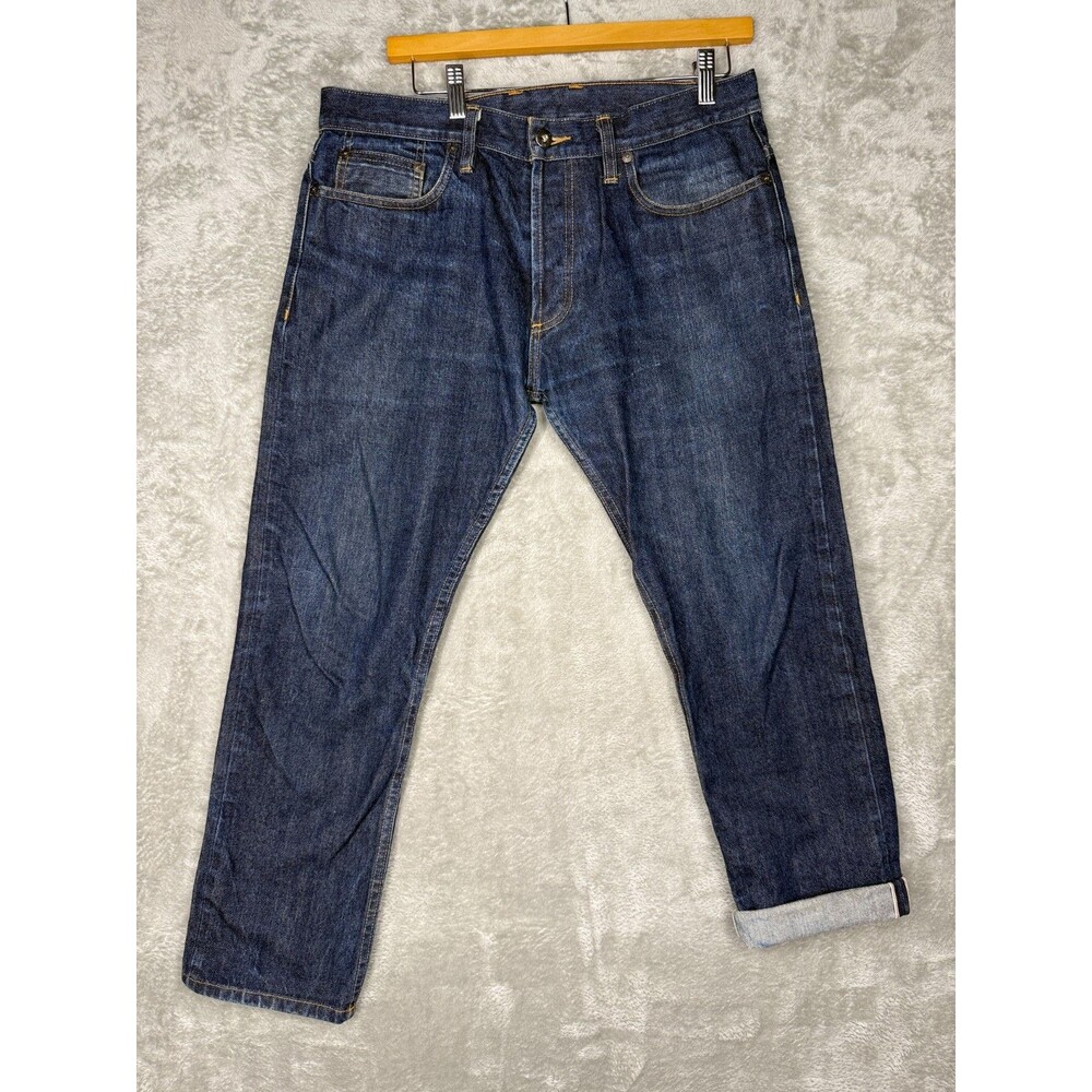 3sixteen Jeans Mens 34 Raw Selvedge Denim USA Made Slim Straight Leg ST-100x